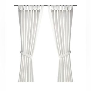 IKEA Lenda curtains in ivory - 2 panel set - 96”